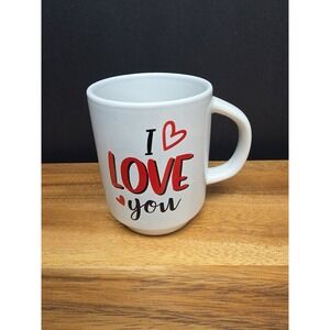 Dan Dee I love You Coffee Mug, 11oz Valentines day Romance Hearts